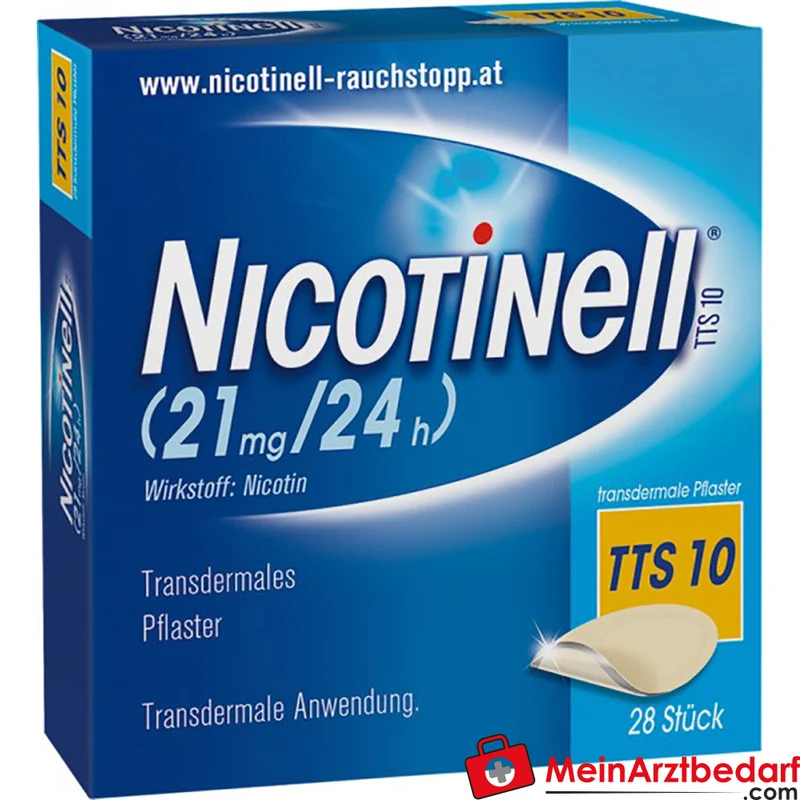 Nicotinell 10 mg/24 h transdermales Pflaster 7 Stück