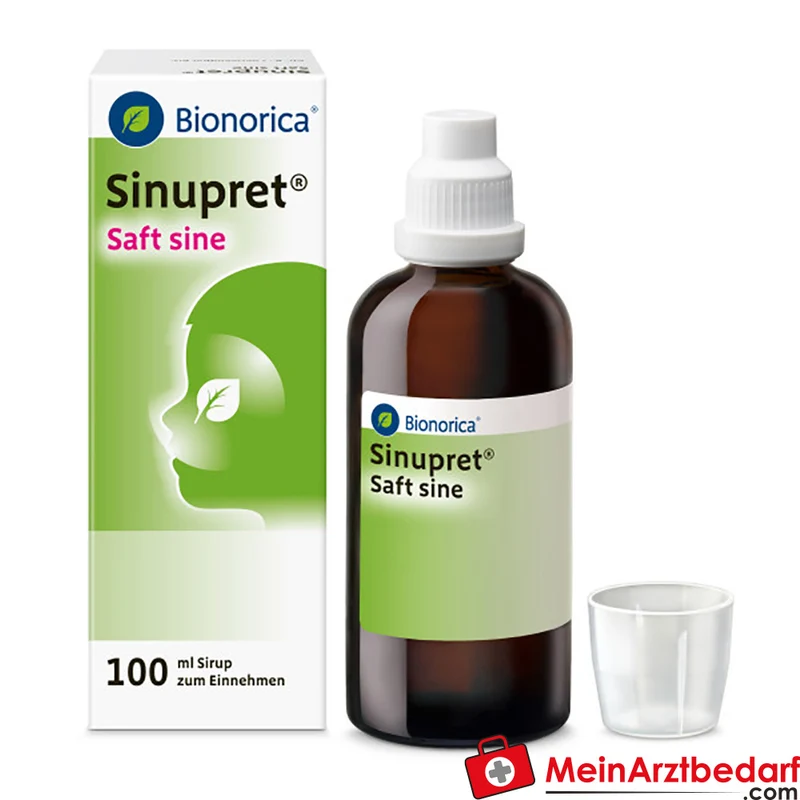 Sinupret Saft sine 100 ml alkoholfrei Kirschgeschmack für Kinder ab 2