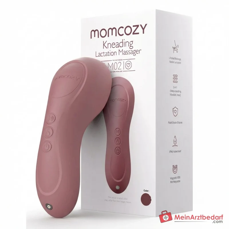 Momcozy Kneading Laktationsmassagegerät LM02, 3-in-1 mit Wärme und Vibration