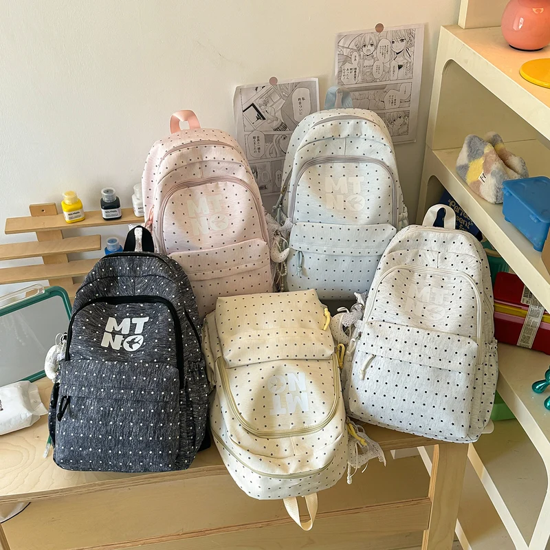 Stilvolle gepunktete Druck-Rucksack Karnz