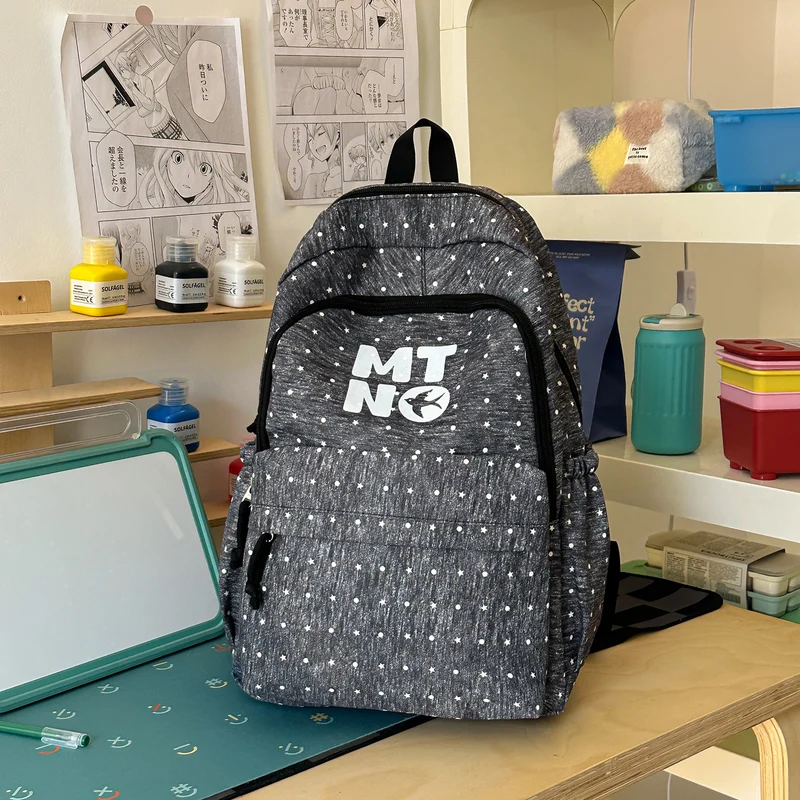 Stilvolle gepunktete Druck-Rucksack Karnz
