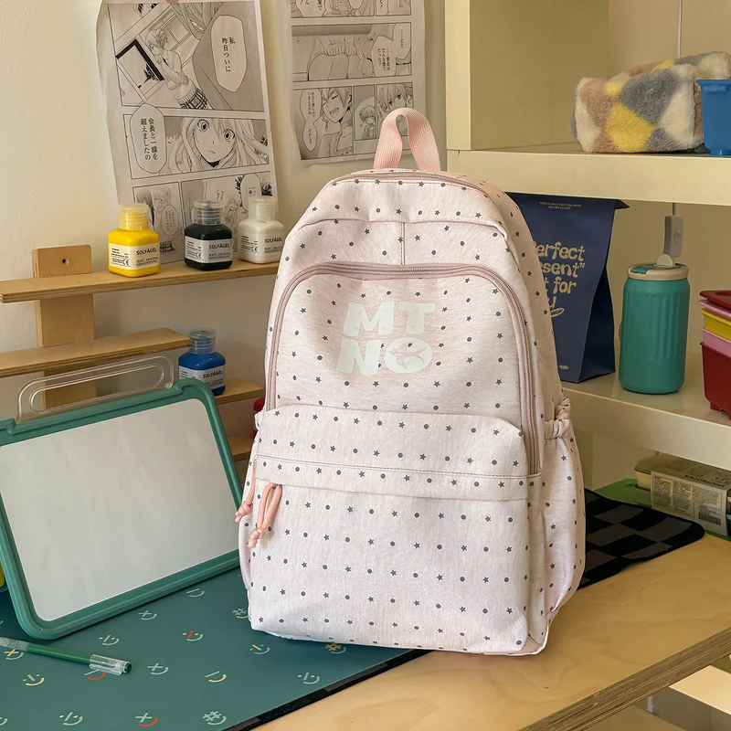 Stilvolle gepunktete Druck-Rucksack Karnz