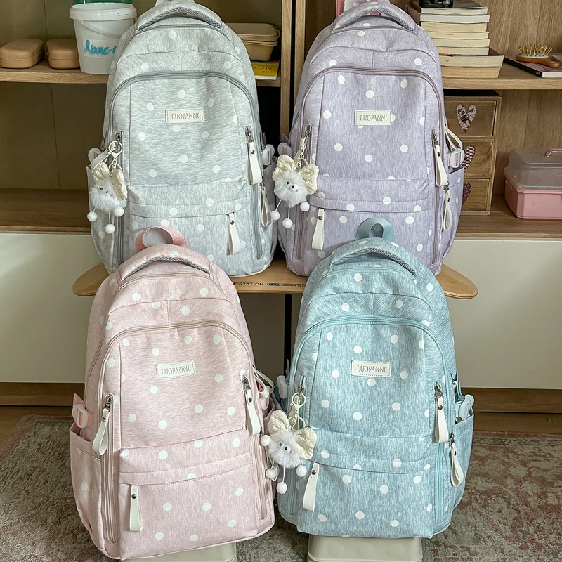 Stylische gepunktete Rucksack Karnz