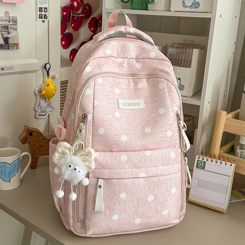 Stylische gepunktete Rucksack Karnz