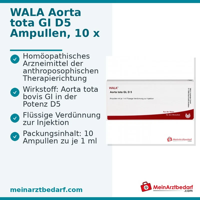 WALA Aorta tota GI D5 Ampullen, 10 x 1 ml