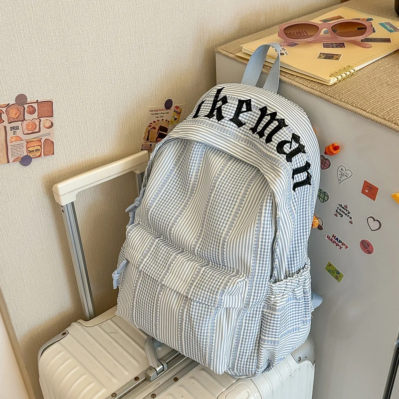 Stylische Karierte Rucksack Karnz