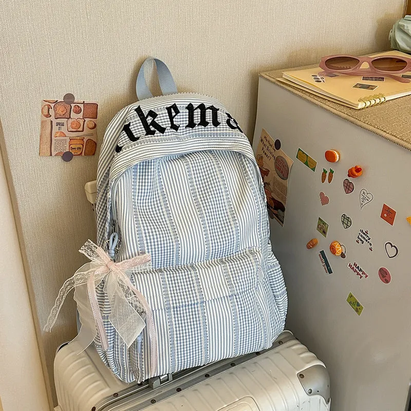 Stylische Karierte Rucksack Karnz