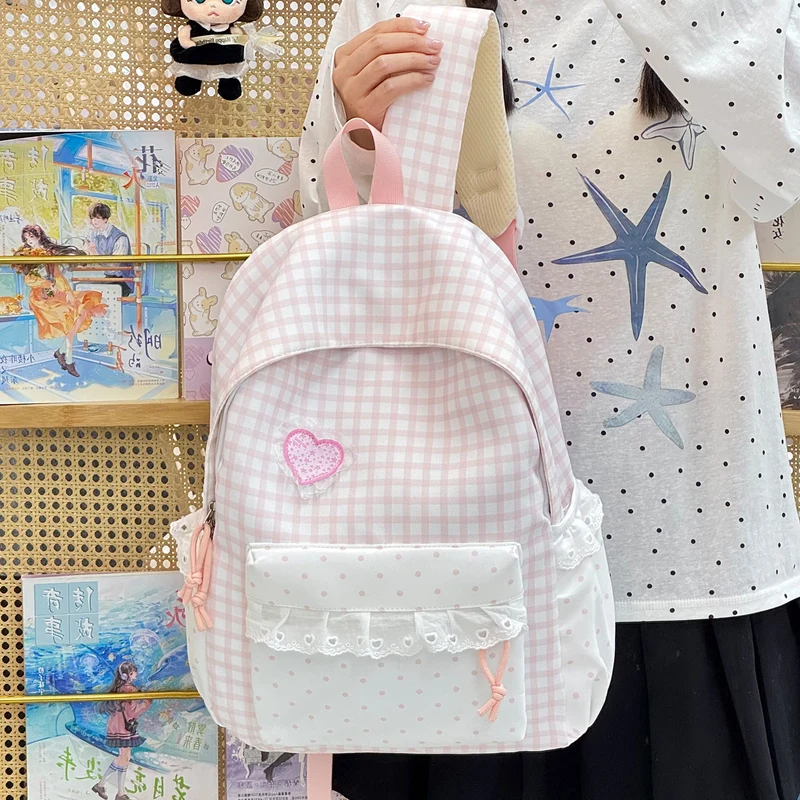 Stylischer Gepunkteter Rucksack Karnz