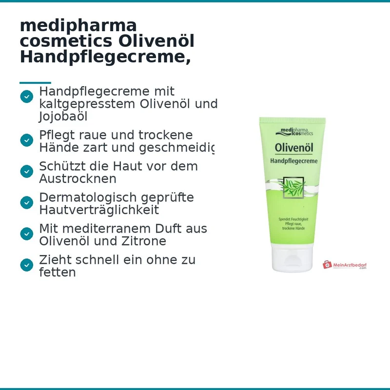 medipharma cosmetics Olivenöl Handpflegecreme, 100 ml