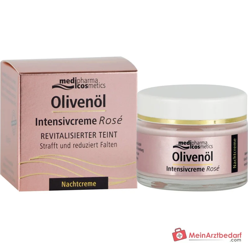 medipharma cosmetics Olivenöl Intensivcreme Rosé Nachtcreme, 50 ml