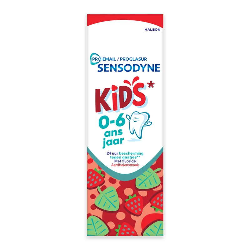 Sensodyne Proglasur Kids Aardbeiensmaak Tandpasta 0-6 Jaar 50 ml