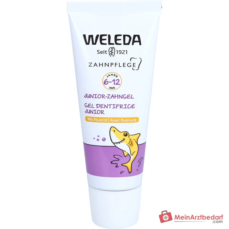 Weleda Junior-Zahngel mit Fluorid Natriumfluorid Zahngel, 50 ml