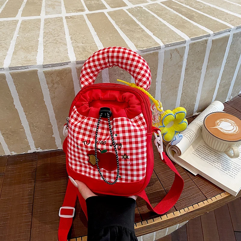 Verspielt Gingham Druck Mini Rucksack Karnz