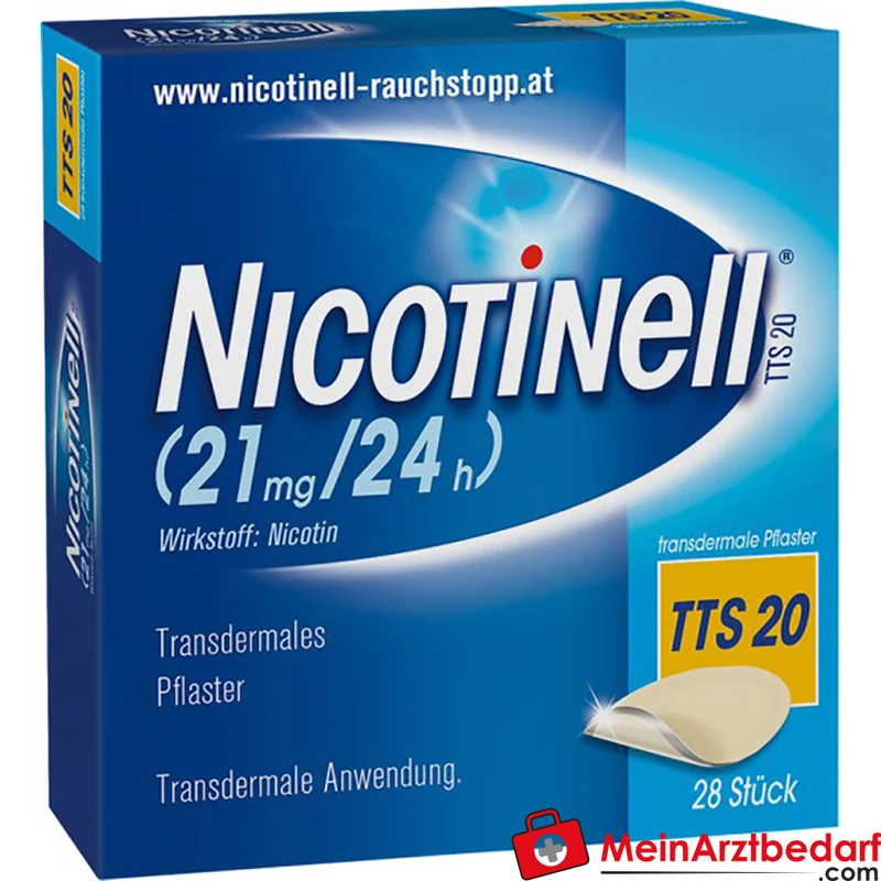 Nicotinell TTS 20 transdermales Nikotinpflaster 20 µg/h, 28 Stück