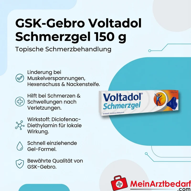 GSK-Gebro Voltadol Schmerzgel 150 g Diclofenac‑Diethylamin