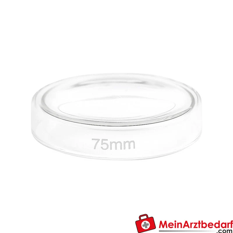 Petrischale Borosilikatglas autoklavierbar 60/75/100 mm