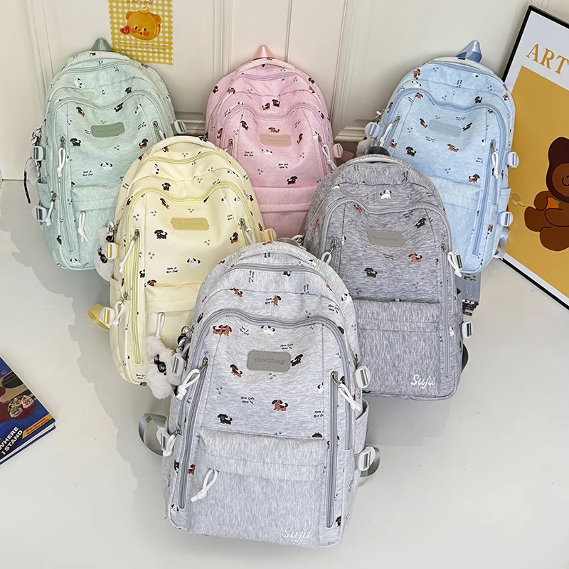 Verspielt Hunde-Themen Schulrucksack Karnz