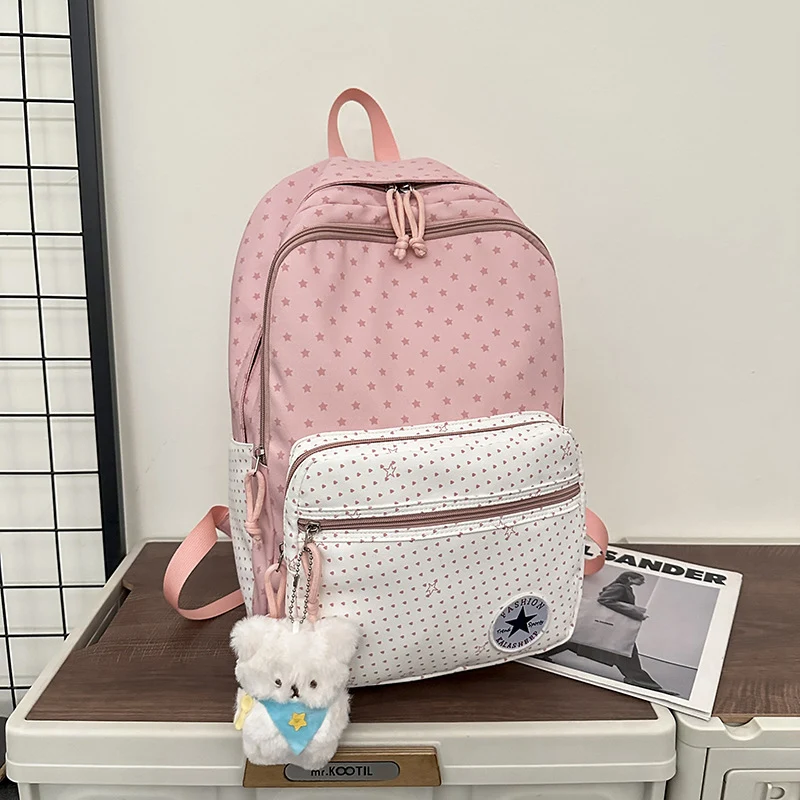 Verspielt Sternenmuster Schulrucksack Karnz