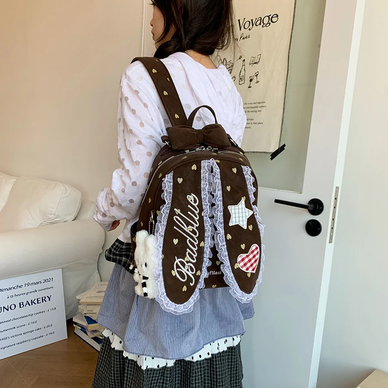 Dekorativer Mini-Rucksack mit Bunny-Ohren Karnz