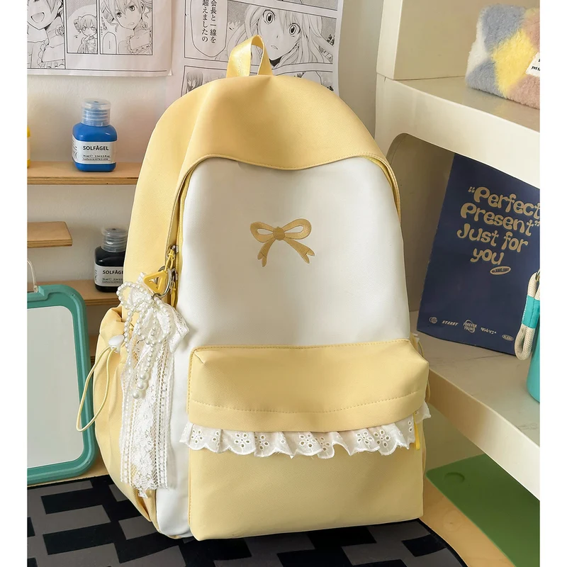 Dekorativer mit Schleife verzierter Freizeit-Rucksack Karnz