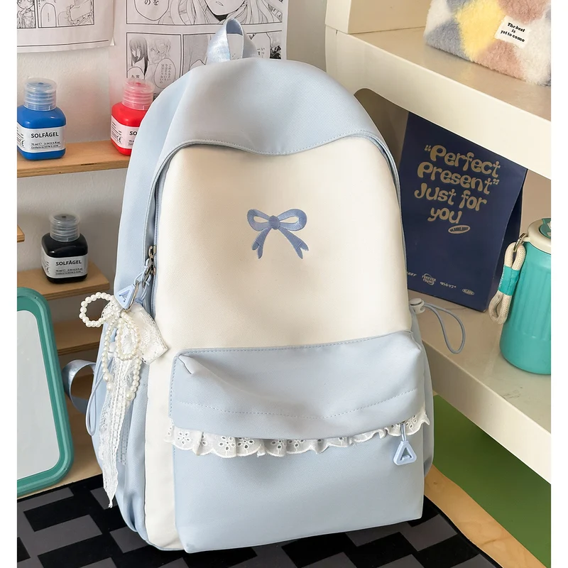 Dekorativer mit Schleife verzierter Freizeit-Rucksack Karnz