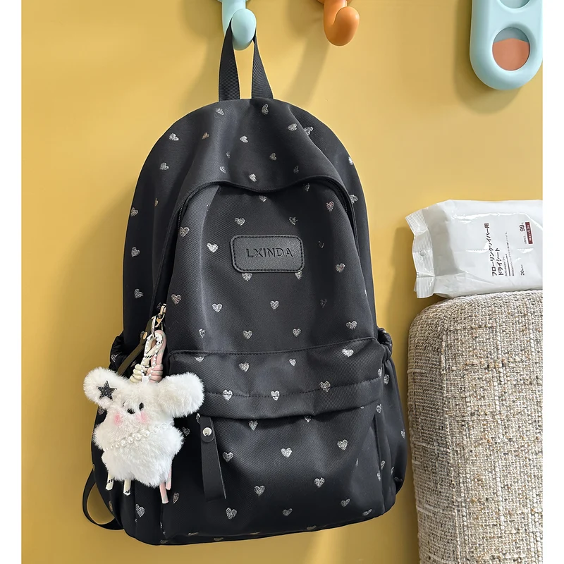 Fun Herz-Print Rucksack Karnz