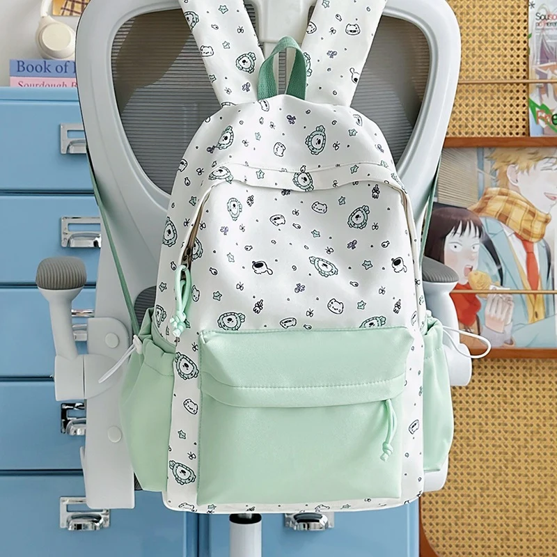 Verspielter Bunny Ohren Bedruckter Rucksack Karnz