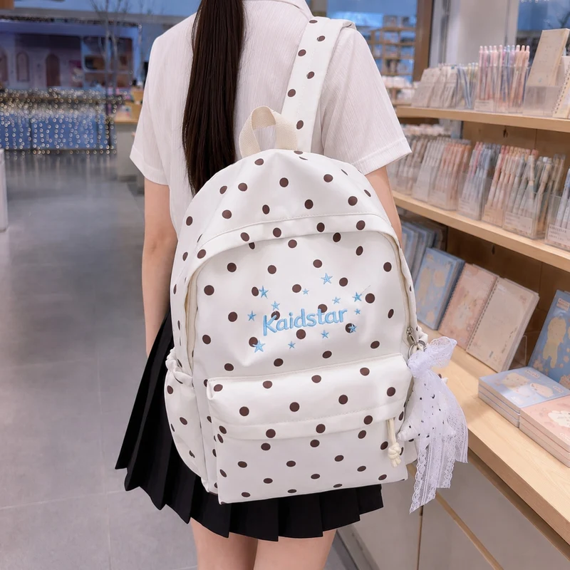 Niedlicher Rucksack mit gepunktetem Muster Karnz