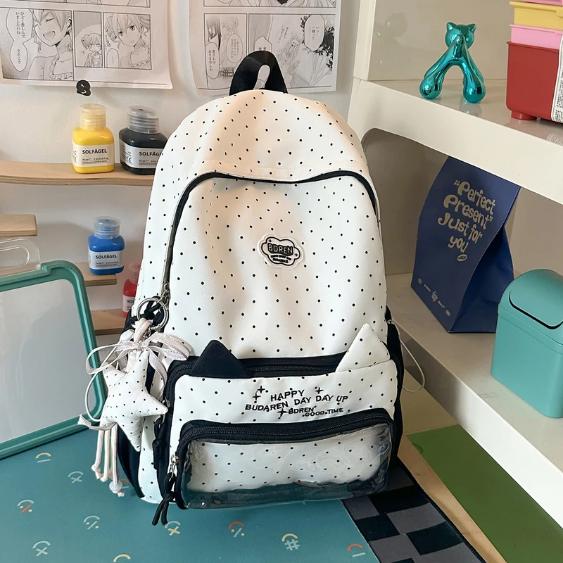 Süßes Polka Dot Design Rucksack Karnz