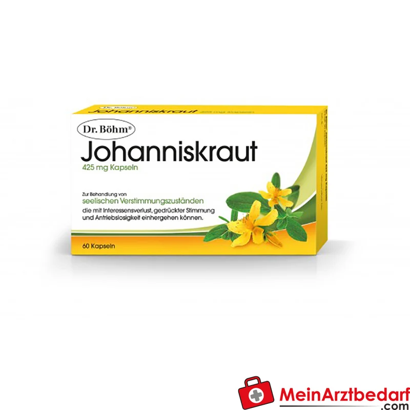 Dr. Böhm Johanniskraut 425 mg Kapseln 30 Stück pflanzliches Arzneimittel bei Verstimmungszuständen