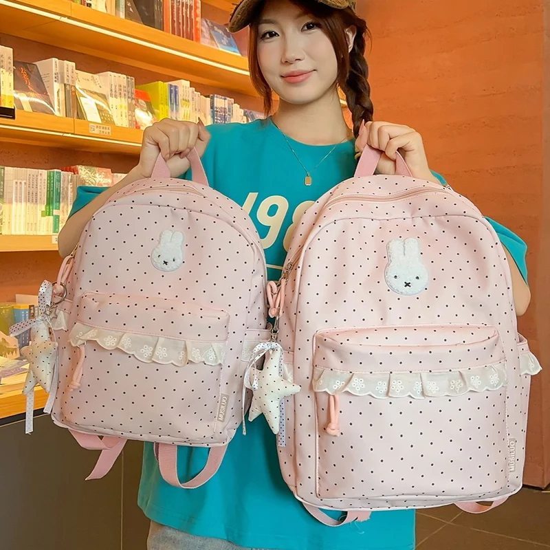Verspielt Bunny-Ohren Bedruckter Rucksack Karnz