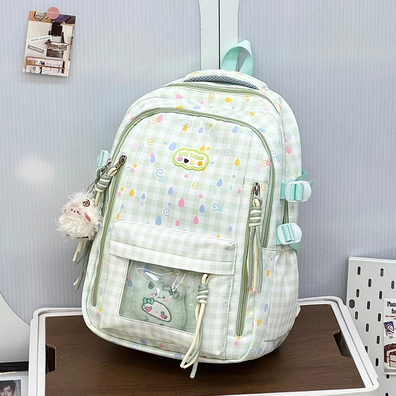 Verspielter Grafik-Muster-Schulrucksack Karnz