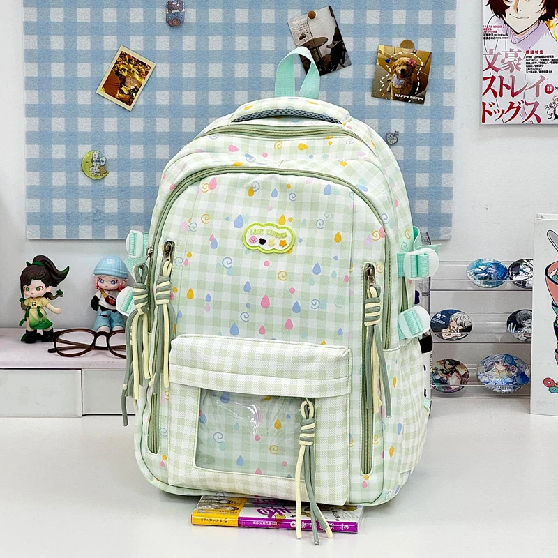 Verspielter Grafik-Muster-Schulrucksack Karnz