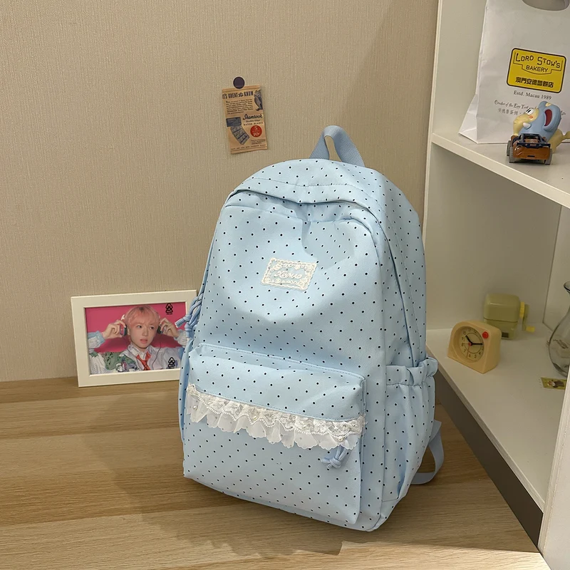 Niedlicher Polka Dot Freizeit-Rucksack Karnz