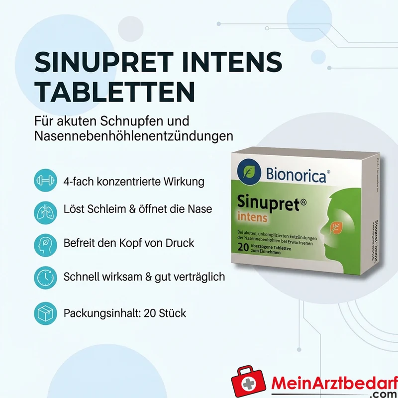 Sinupret Intens Tabletten 20 St. gegen Schnupfen