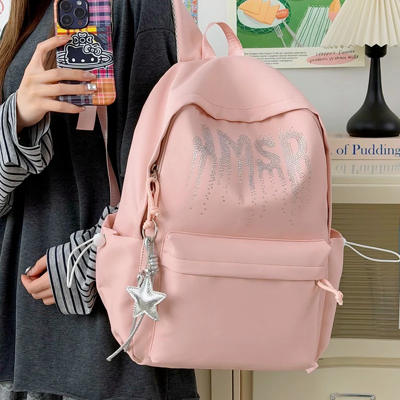 Dekorative mit Strass verziertes Rucksack Karnz