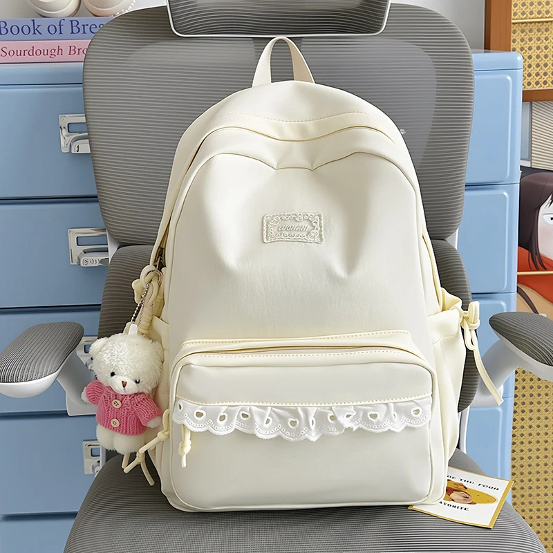 Dekorative Spitzenbesetzte Schulrucksack Karnz
