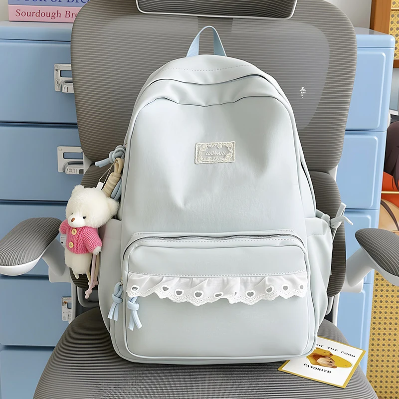 Dekorative Spitzenbesetzte Schulrucksack Karnz