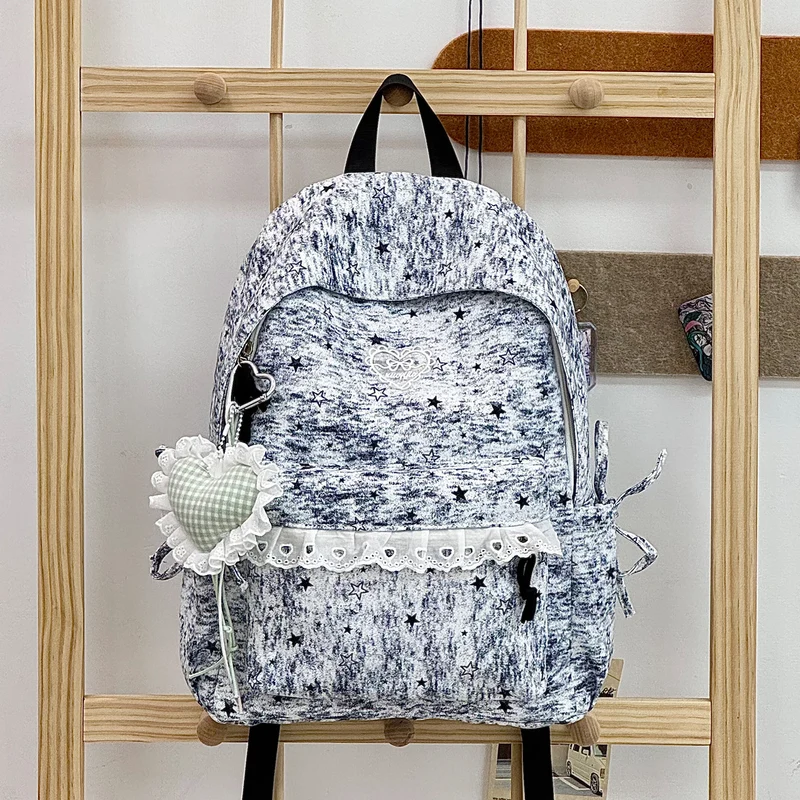 Niedlicher dekorativer Rucksack mit Sternenverzierung Karnz