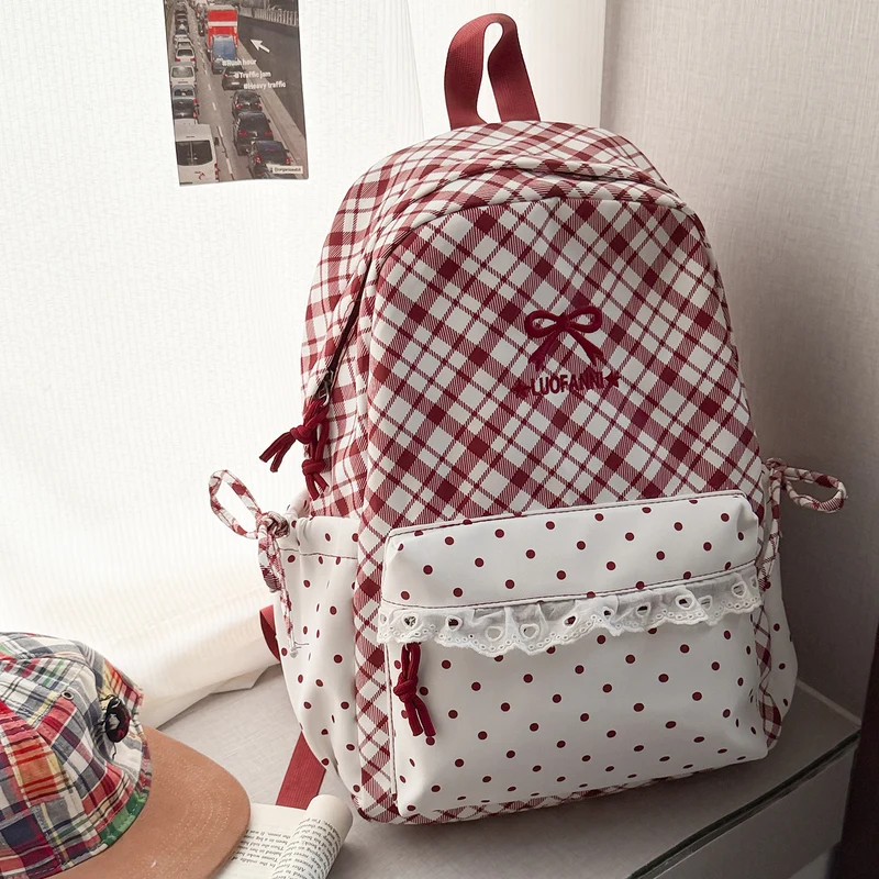Süßer dekorativer bedruckter Rucksack Karnz