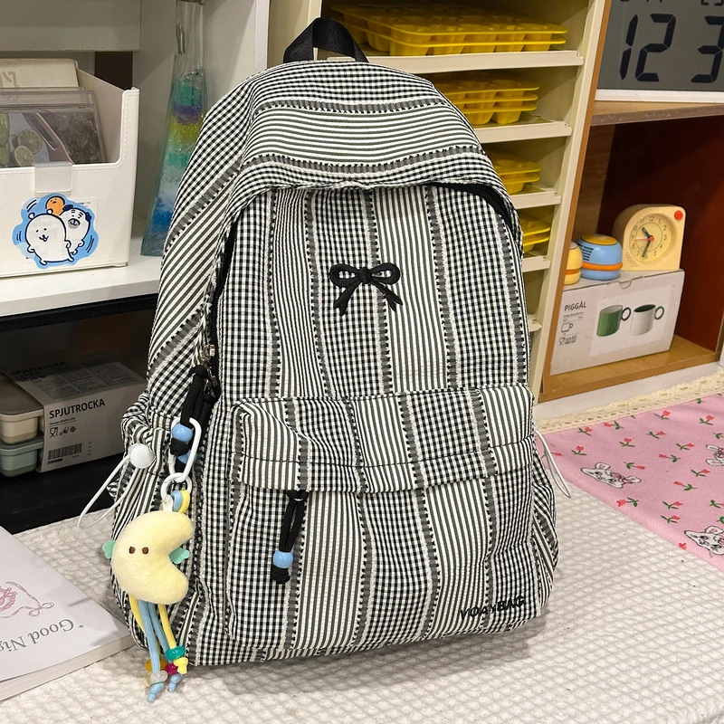 Süße karierte Schulrucksack Karnz