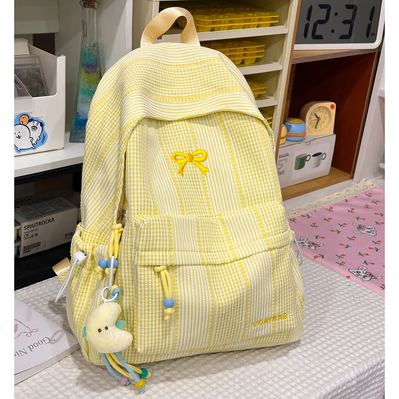 Süße karierte Schulrucksack Karnz