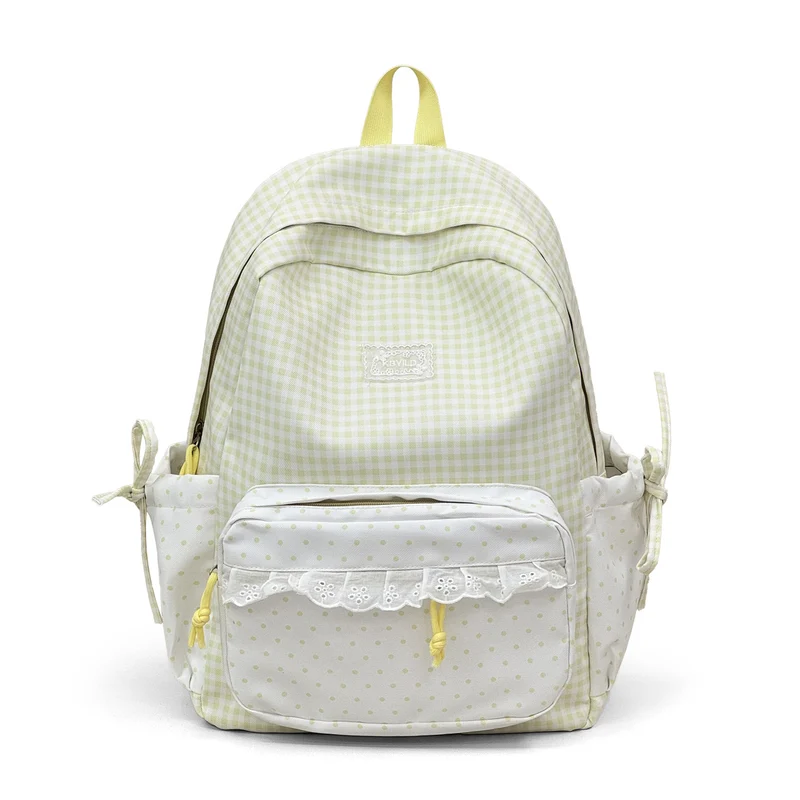 Niedlicher karierten Muster Rucksack Karnz