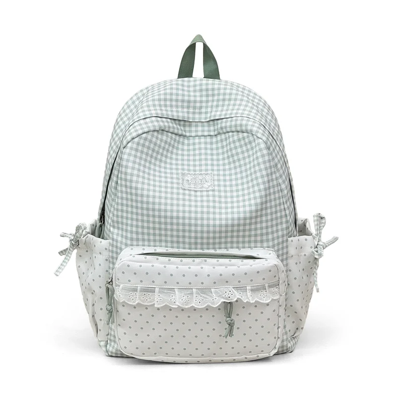 Niedlicher karierten Muster Rucksack Karnz
