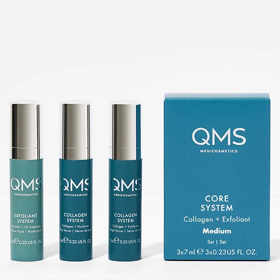 QMS Collagen + Exfoliant Set Medium 3 x 7ml