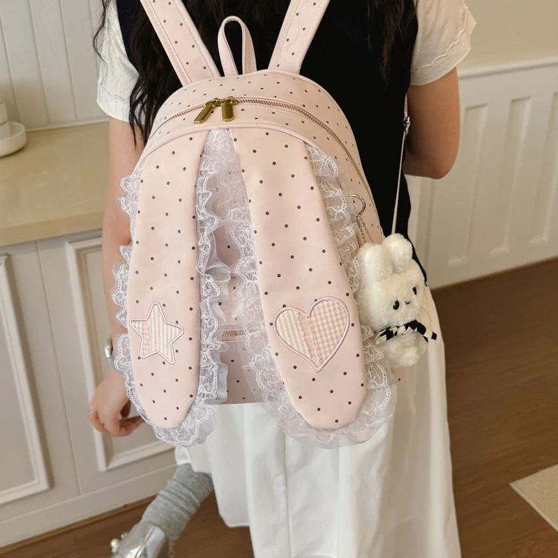 Süßer Plüsch-Rucksack mit Hasenohren Karnz