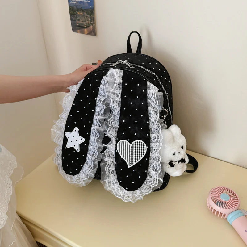 Süßer Plüsch-Rucksack mit Hasenohren Karnz
