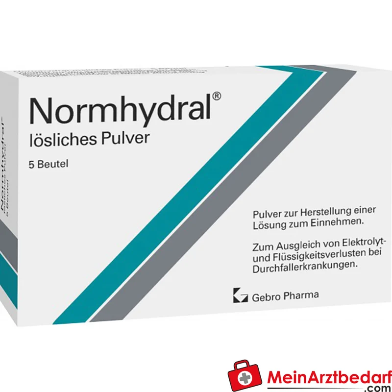 Normhydral lösliches Pulver 5 St. – Trinklösung mit Elektrolyten & Glucose bei akutem Durchfall