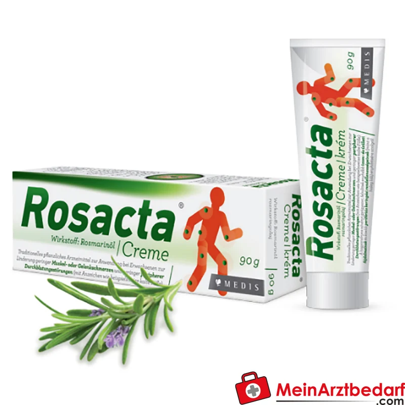 Medis Rosacta Schmerzsalbe 90 g pflanzlich mit Rosmarinöl gegen Muskel- und Gelenkschmerzen