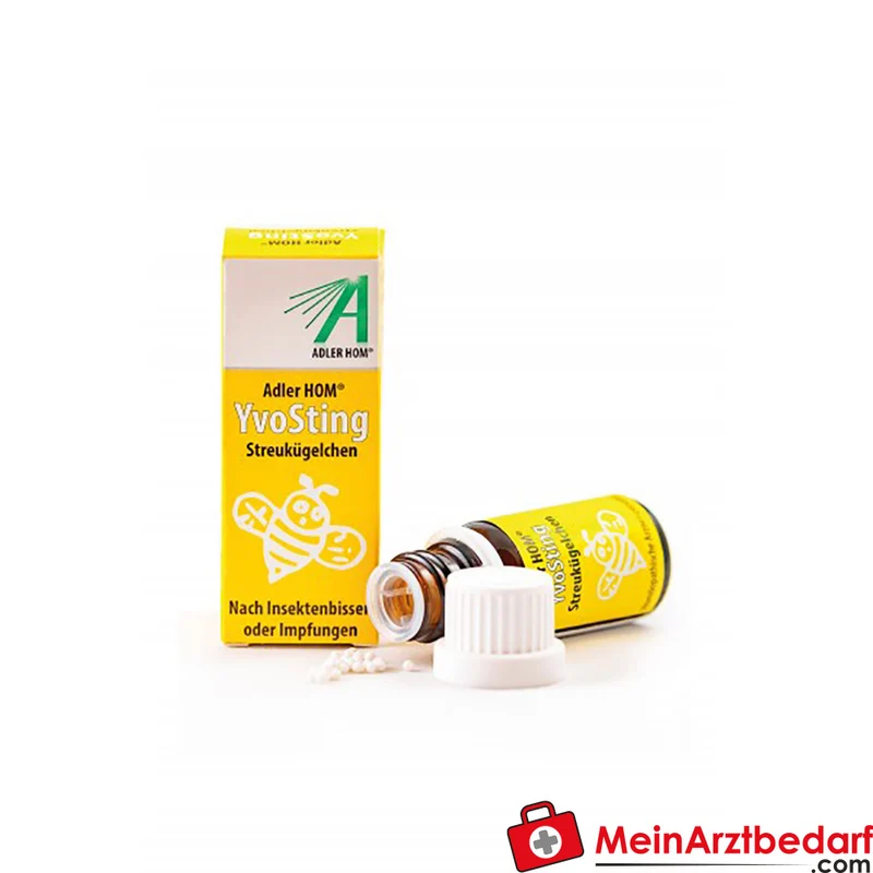 Adler Pharma YvoSting Globuli 10 g homöopathisch bei Insektenstichen und Impfreaktionen